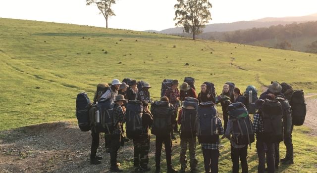 hiking group outward bound
