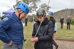 His Excellency the Governor General of Australia with Outward Bound Australia trainee Jemmie.